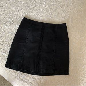 Free People Modern Femme Vegan Leather Mini Skirt